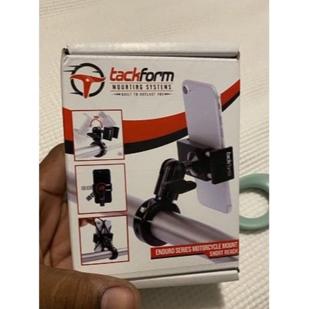 New Black Motorcycle ALL METAL Phone Mount - 20MAXX Spring Cradle
